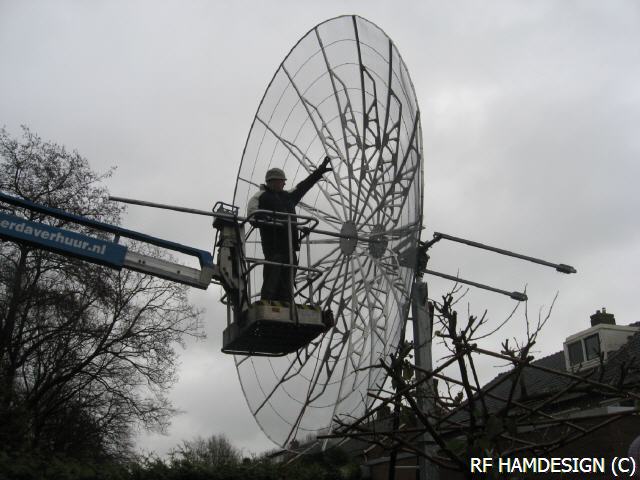 4.5 Meter Dish during test installation